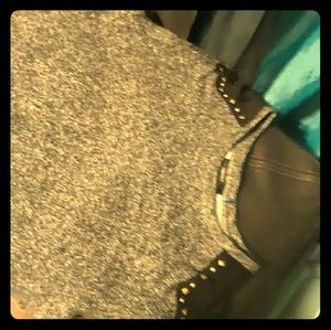 Black studded tank top